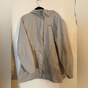 Columbia women’s Light Gray Raincoat